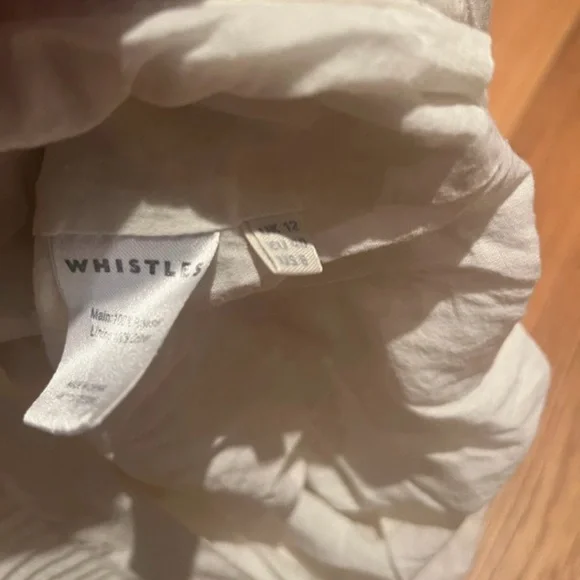 Whistles 'Lina' Dobby Pleated Skirt in Ivory-ASO Kate Middleton-UK12/US8 - Picture 4 of 10